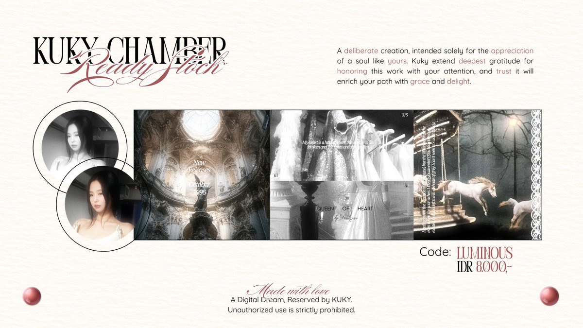 vhaolusi's tweet image. help repost, thankies!🤍

hai, aku punya layout ready stock Jennie. price at IDR 8.000, sudah free retext yaa! langsung ke DM atau tele aku untuk take layoutnyaa, jangan lupaa tag after chat iaa cayaang!🫶🏻

#zonauang