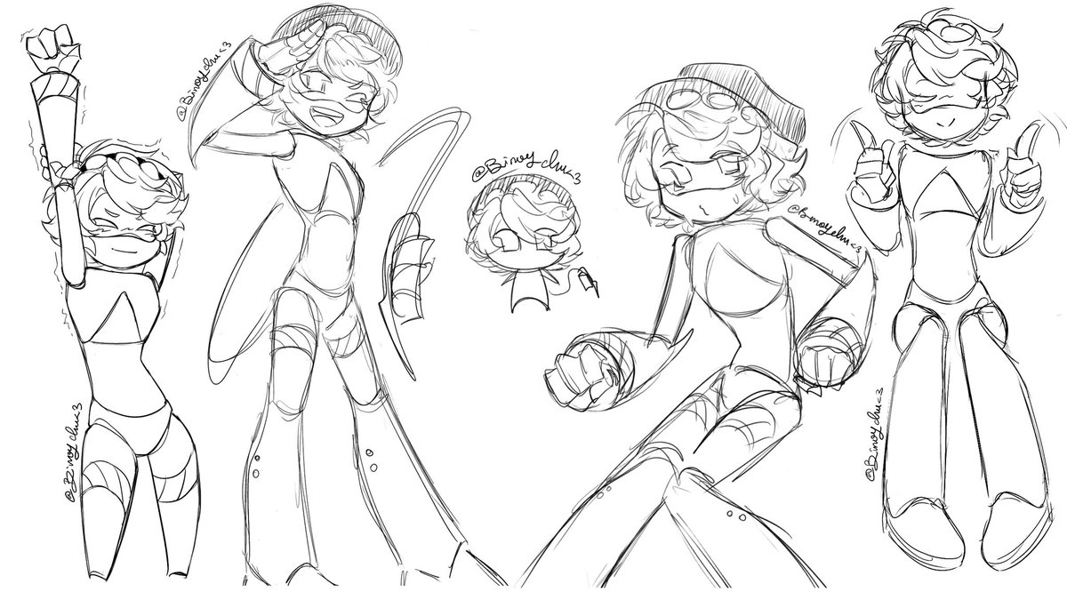 Binoychu's tweet photo. this old N doodles I couldn't finish 
#murderdrones https://t.co/i7ZJYO3nOz