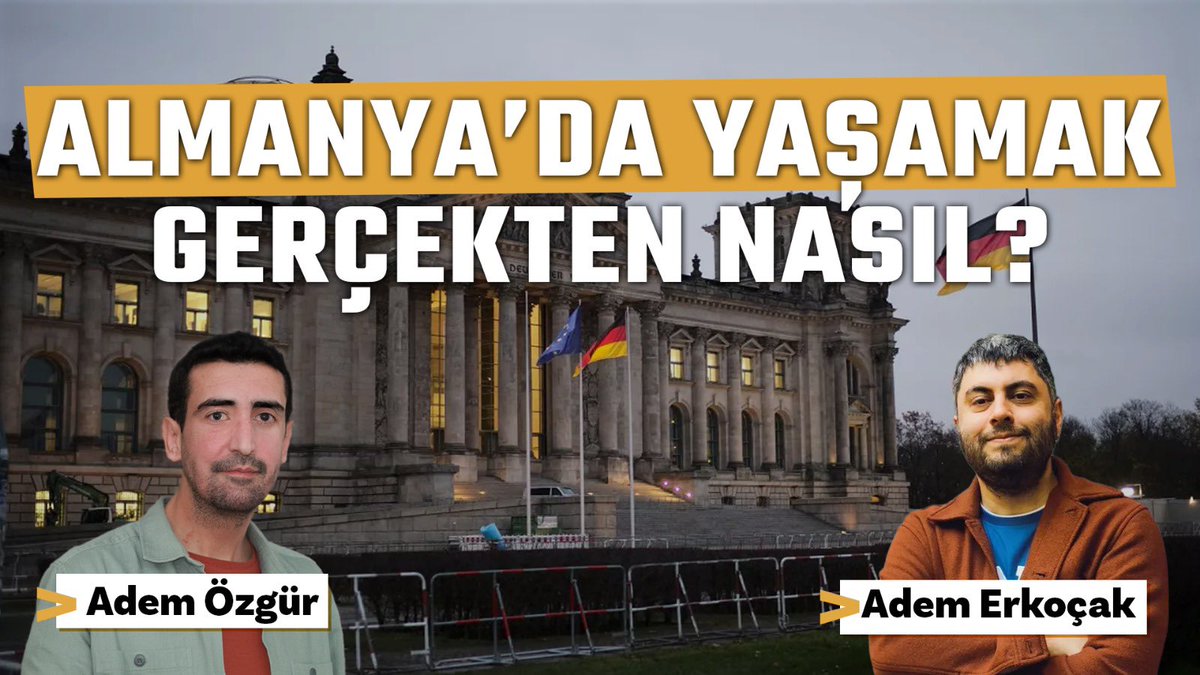 Ev krizi, yükselen kiralar, bürokrasi, sağlık sistemi, ayrımcılık ve yükselen aşırı sağ...

Almanya’da hayat gerçekten “rahat” mı?

Göçmenler neden giderek daha fazla Türkiye’ye dönüşü konuşuyor?

<a href="/ademoezguer/">Adem Özgür</a> | <a href="/adem_erkocak/">adem e.</a> 

#Gemide 09.30👇
youtube.com/live/iUaI_p4iq…