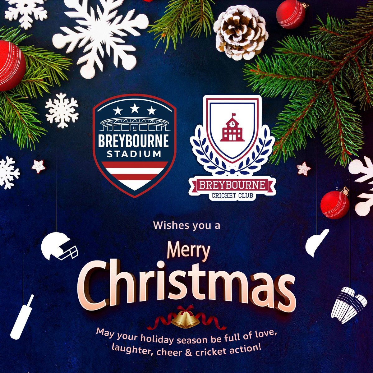 Merry Christmas 🎄 The Breybourne family wishes you a season filled with warmth, celebration, and plenty of cricket action in the year ahead.
