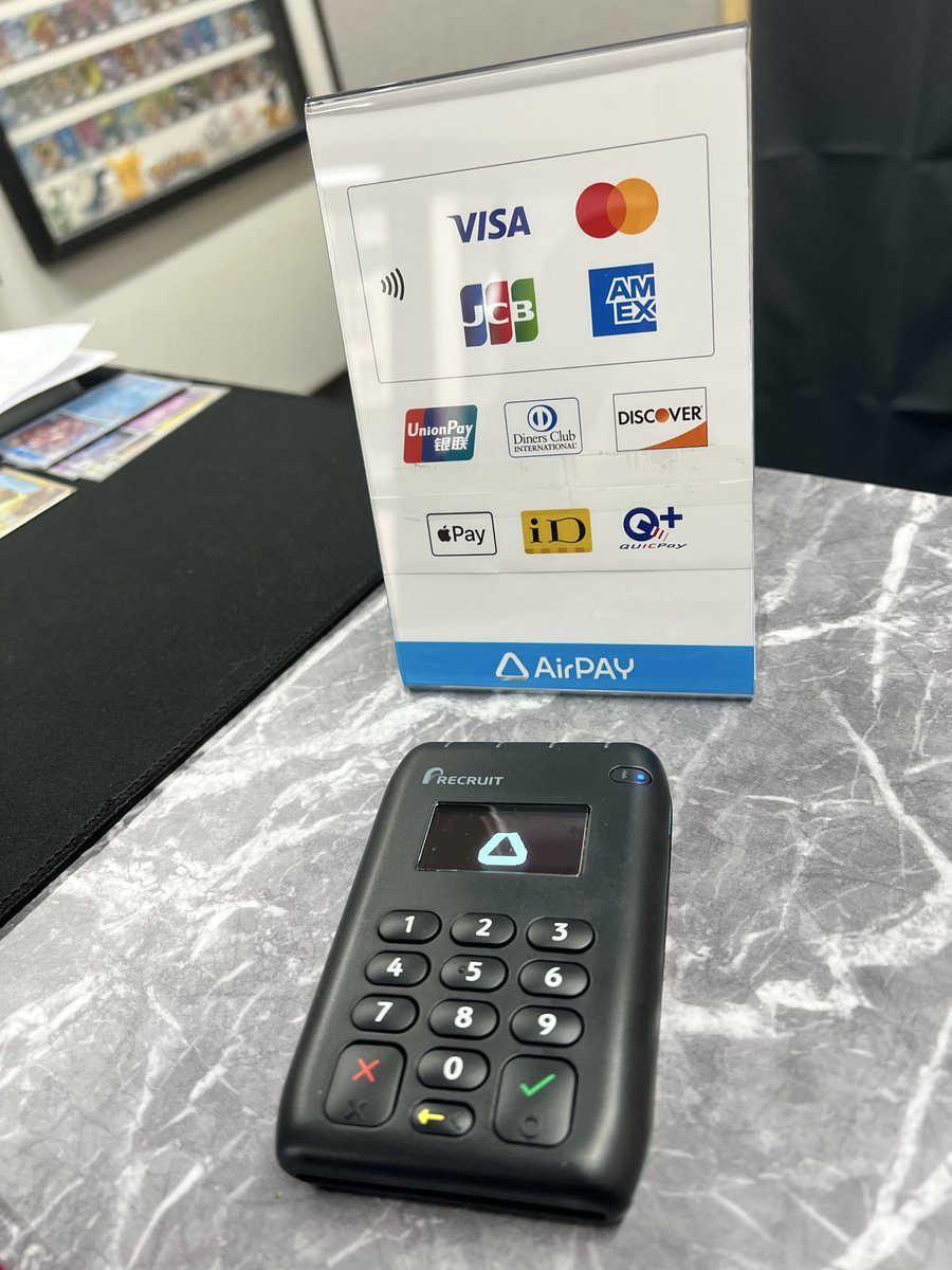 大変お待たせして申し訳ありません🙇‍♂️
クレジットカード決済その他決済
本日から使えます🔥