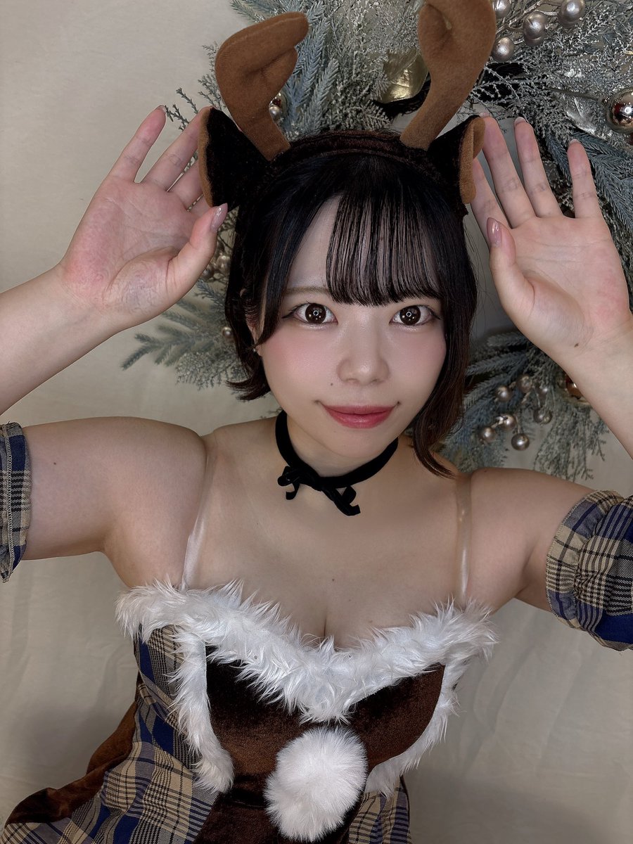 メリークリスマス🎄❤️
トナカイさんのコスプレ似合ってる？？😚
みんなはクリスマス何食べるのー？？💕
教えてね？？😍

28日のコスプレ撮影会2枠🈳あります❣️
当日予約もオッケーです🥰

#グラビア　#撮影会　#コスプレ　#アイドル　#岡山　#倉敷　#Hカップ　#巨乳　#個撮　#猫コス　#ランジェリー