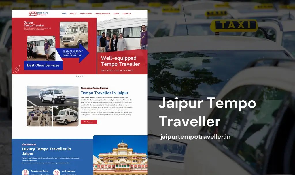 Professional tempo traveller services website design in Udaipur by 3i Planet—SEO-ready, responsive, and built to grow your travel business.
Call, WhatsApp 9602841237 for Web Design enquiry
3iplanet.com/portfolio-item…
#3iPlanet #TempoTravellerWebsite #TourAndTravelWebsite #WebDesign