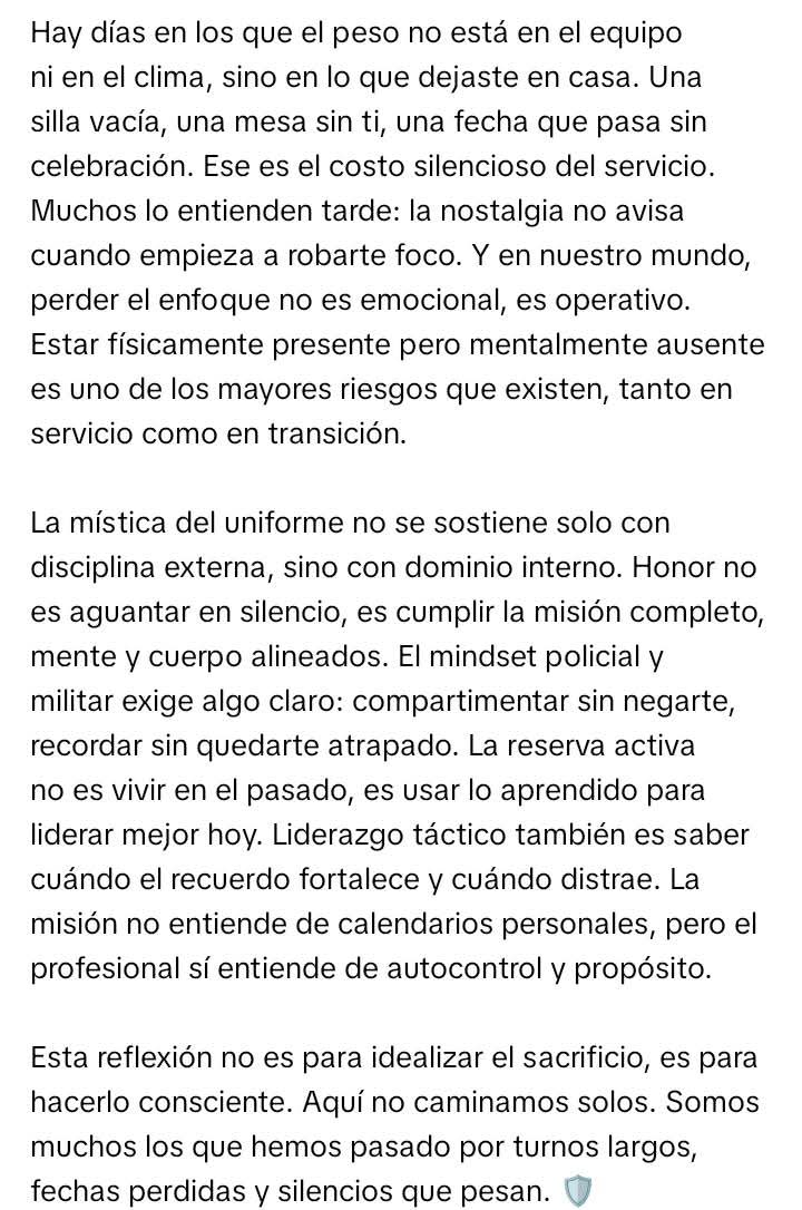 Buen turno y feliz navidad 🫡