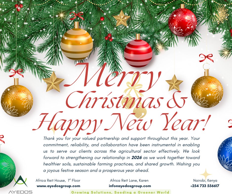 AYEDOSGROUPLTD's tweet photo. Season's greetings. 
Happy holidays. https://t.co/BV7OSnIFXX