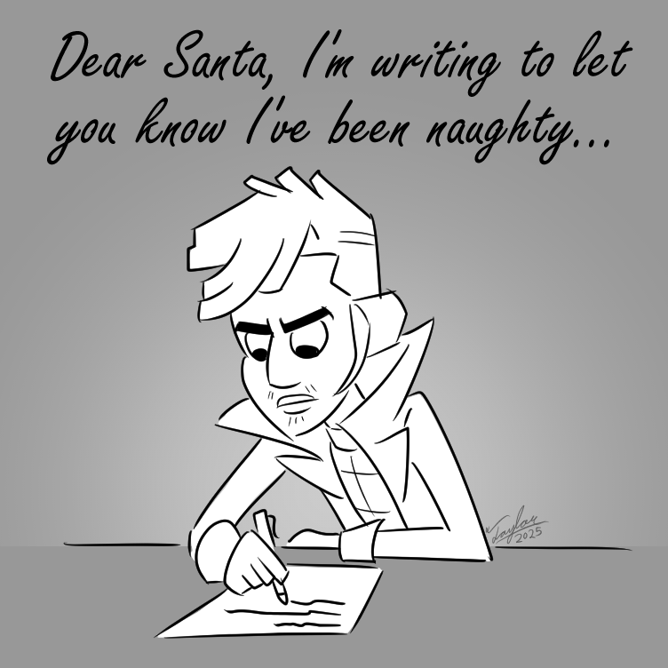 ProductionsFoot's tweet image. Another sketch suggestion finished in time for the holiday! Mitch Williams from #GlitchTechs is airing out some grievances with a certain someone. Wonder why?

Merry Christmas and Happy Holidays folks! -Clark