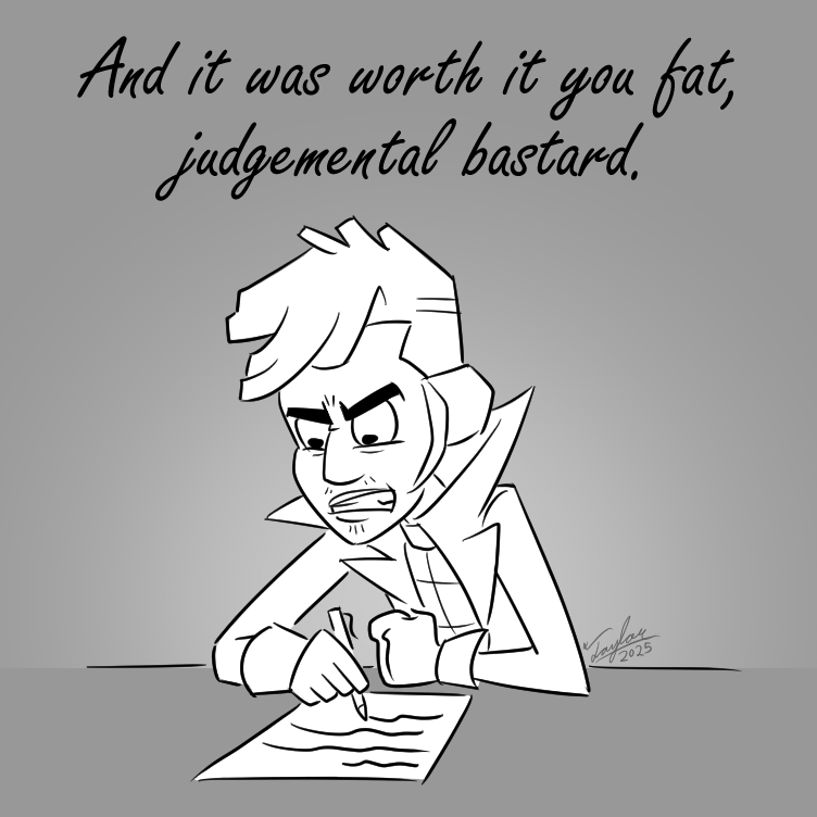 ProductionsFoot's tweet image. Another sketch suggestion finished in time for the holiday! Mitch Williams from #GlitchTechs is airing out some grievances with a certain someone. Wonder why?

Merry Christmas and Happy Holidays folks! -Clark