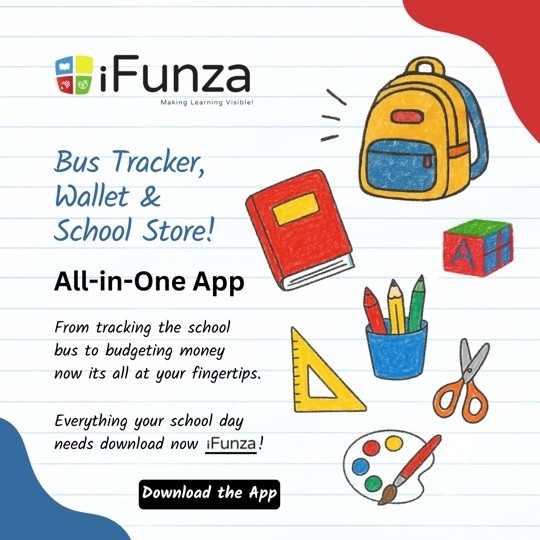 funza_i's tweet photo. 🚌💰📚 School life just got easier with iFunza!
Track your school bus, manage your wallet, AND shop for school supplies - all in one powerful app! 
📱 Download iFunza now and simplify your entire school experience!

#iFunza #BusTracker #SchoolSupplies #AllInOneApp #SchoolTech https://t.co/vMdjzBfSG6