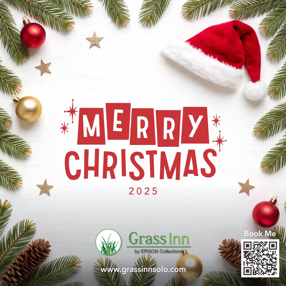 GrassInnSolo's tweet photo. Merry Christmas! May the joy of Christmas fill your heart with peace, love, and hope today and always. Wishing you a beautiful Christmas filled with warmth and happiness

https://t.co/RmvBt0fzaJ
Good Stay, Good Life, Good Style

#GrassInnSolo #ERGON #merrychristmas #selamatnatal https://t.co/wopCa4XTMx