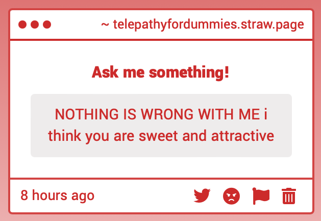 RLTelepath's tweet image. merry christmas, I am peer diagnosing you as something wrong with you though

but uhhh thank you sweet pea????