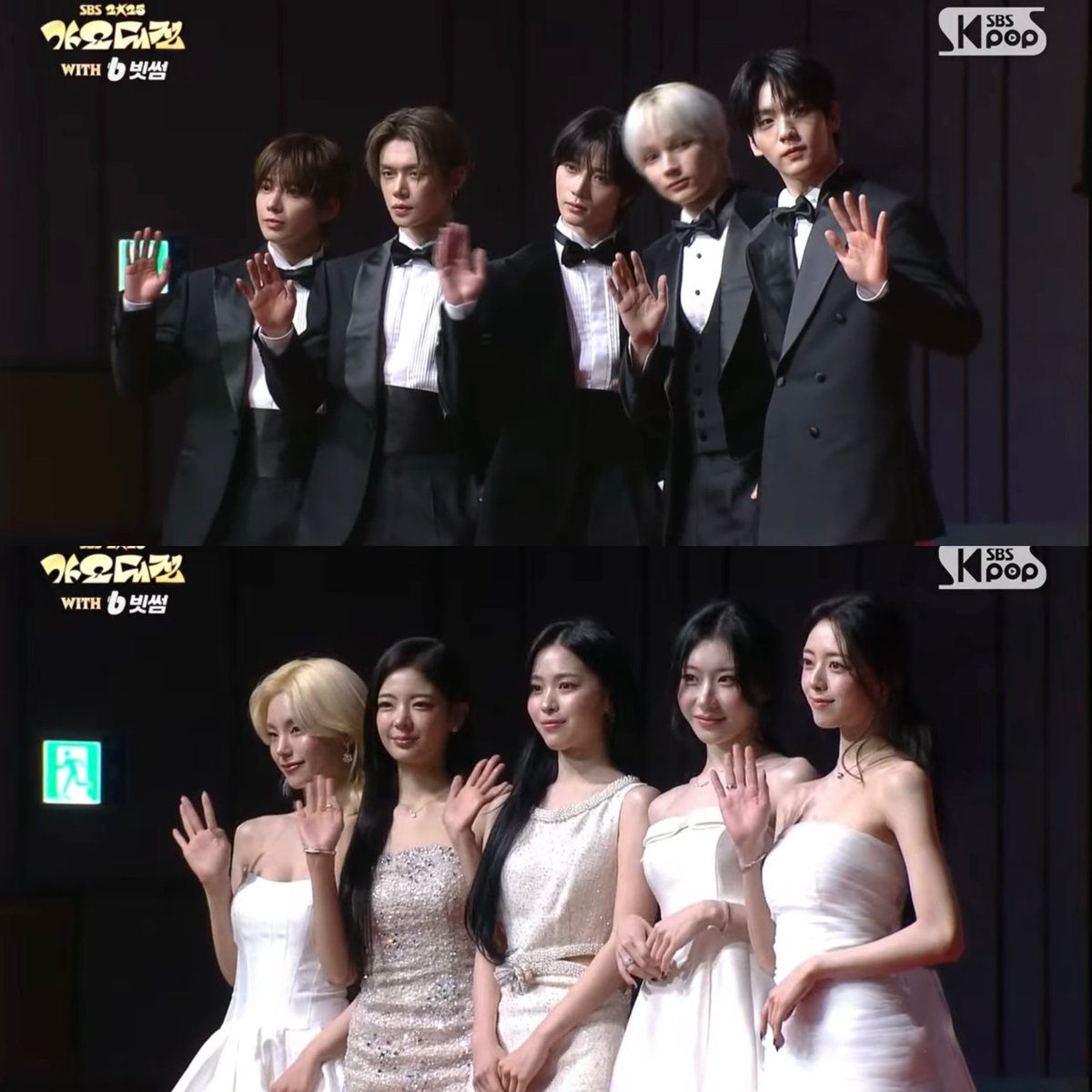 TXT &amp; ITZY from the 2025 SBS Gayo Daejeon red carpet today!!!