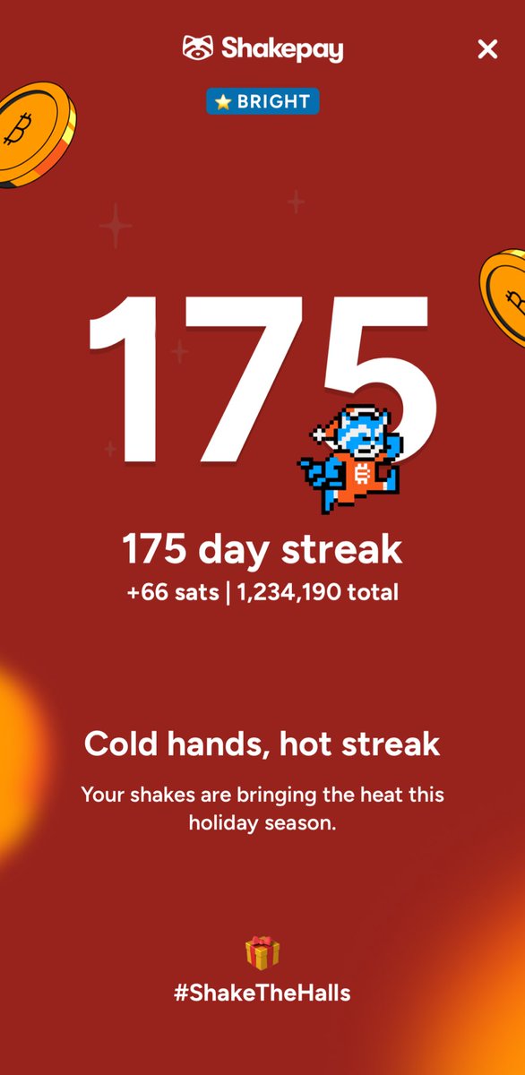 tkomarniski's tweet photo. #shakethehalls @shakepay Merry Christmas 🎄 lucky 175! https://t.co/hTtkzmDwIL