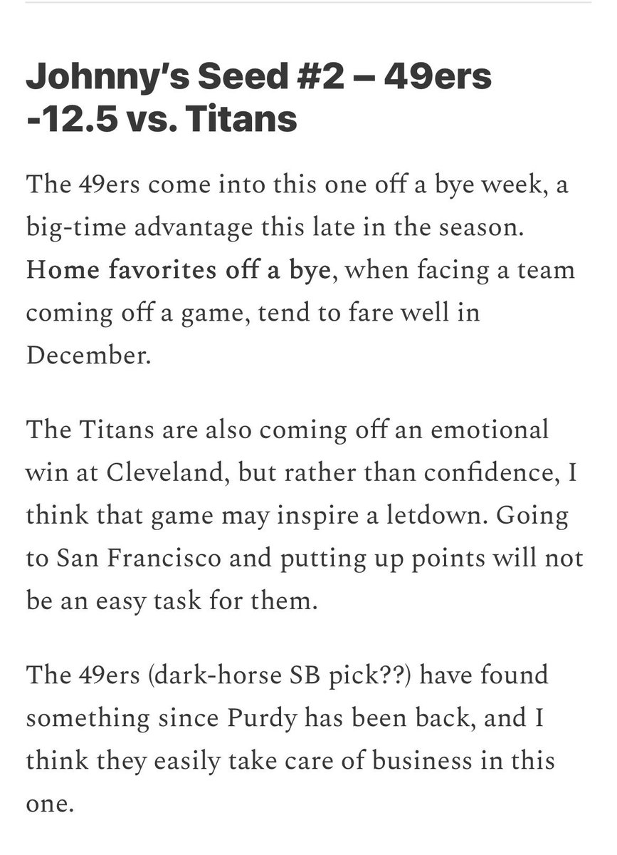 PhoneCapper's tweet image. 49ers are just 2 home wins away from locking up the #1 seed and home field advantage in the playoffs, called them out as a dark horse SB pick prior to Week 15, can they do it?