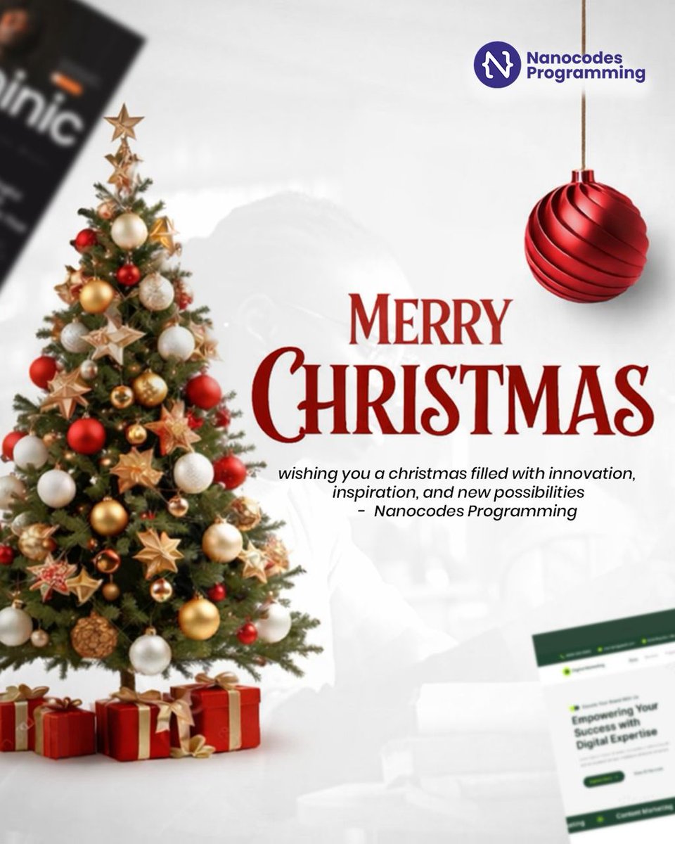 Merry Christmas!
May your days be bright, happy, and full of joy.
#nanocodesprogramming
#festivevibes
#holidaygreetings