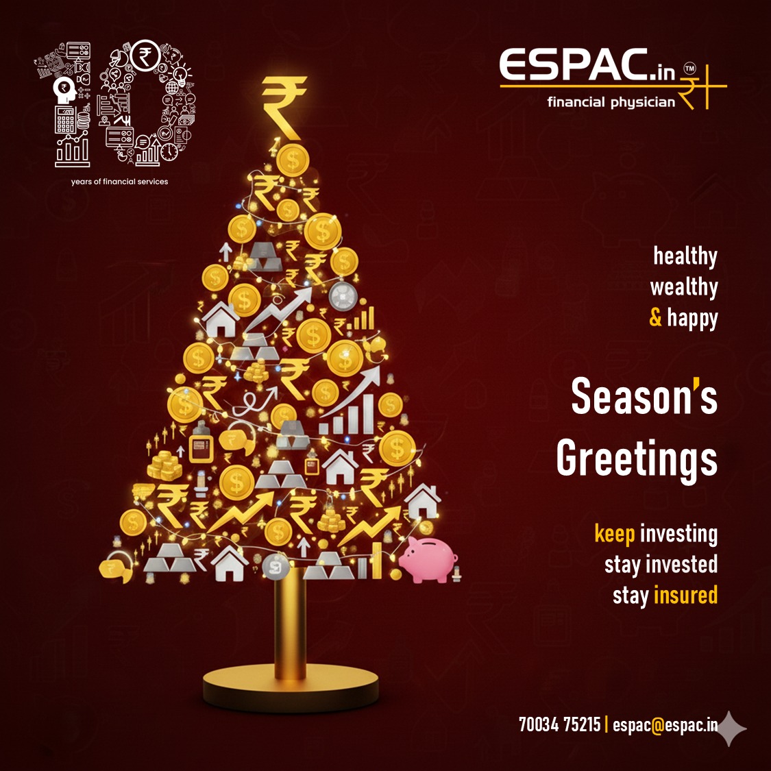 palsomnath's tweet photo. Season's Greetings, Happy Holidays and Responsible Investing &amp; Insuring. 

Merry Christmas 🎄 

Call ESPAC - financial physician on 9820079611 or visit https://t.co/zqac4xe3WO for anything financial.

#MerryChristmas #SeasonsGreetings #PersonalFinance #financialeducation #life https://t.co/CW53lZKhzP