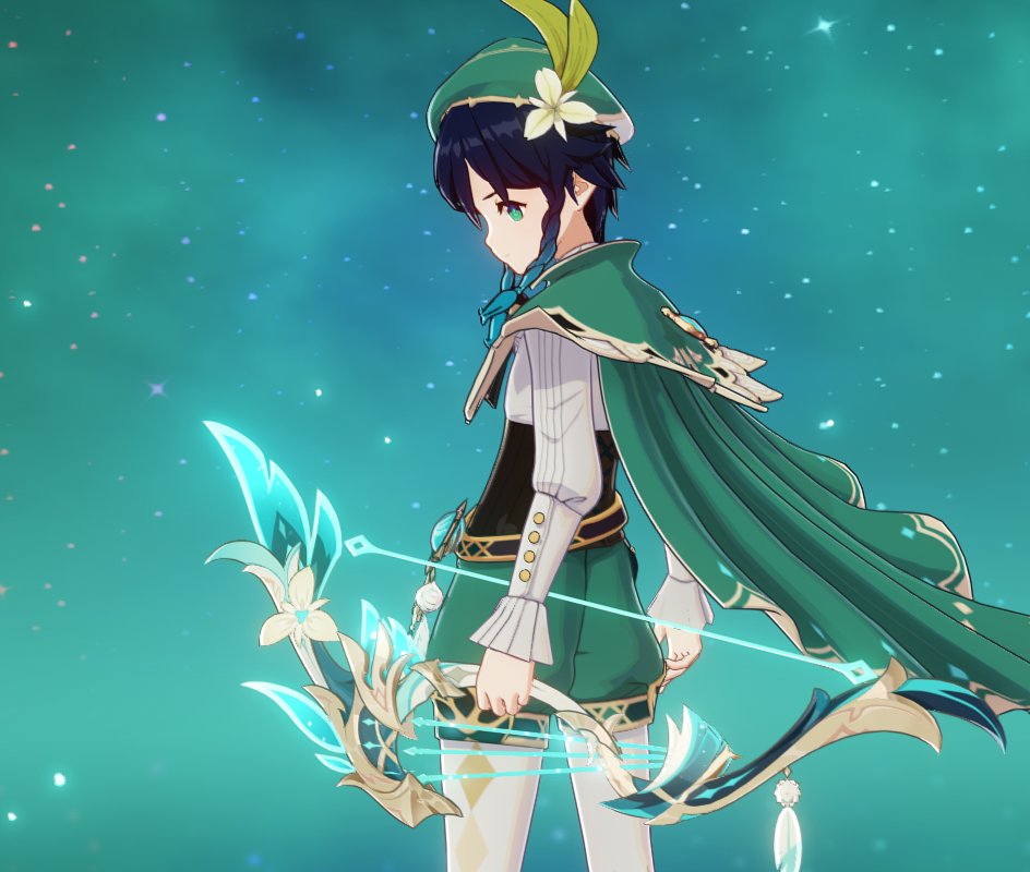 ZaphVT's tweet image. After 5 years starting with a missed pay check, followed by YEARS of him being stacked up against other INSANE banners, getting his weapon over Durins, and the final straw, losing my 50/50 to QIQI. My friends decided for Christmas to surprise me with Venti AND DURINS SWORD with…