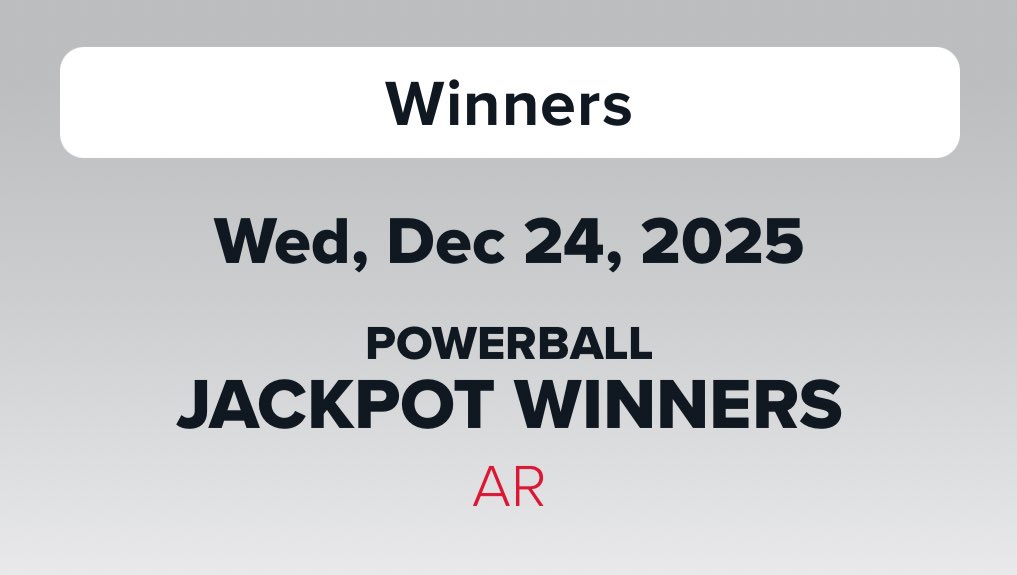 A single person in Arkansas just won the entire $1.8 BILLION Powerball jackpot…

Merry fucking Christmas. 🎄