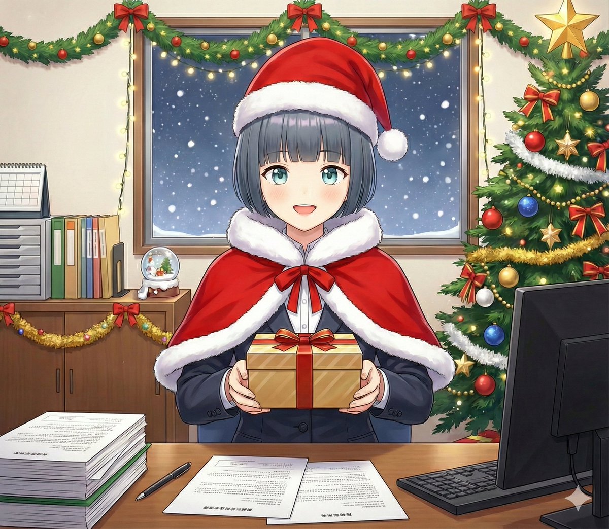ponzu_kuri's tweet photo. Happy Holidays！🎄
加々美行政書士事務所の栗原ぽんずです。
皆様、素敵な一日をお過ごしでしょうか？🎁✨

当事務所の年内営業は【明日12月26日まで】となっております！

寒くなってきたので、暖かくして良い年末をお迎えくださいね🍊 https://t.co/nHhGDXxYa0