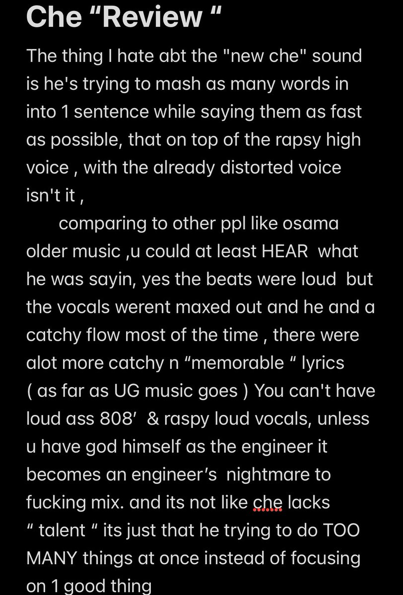 UGchartdata's tweet image. My personal take on Che ‘s “ new sound”  &amp;amp; direction and ENCORE in general .