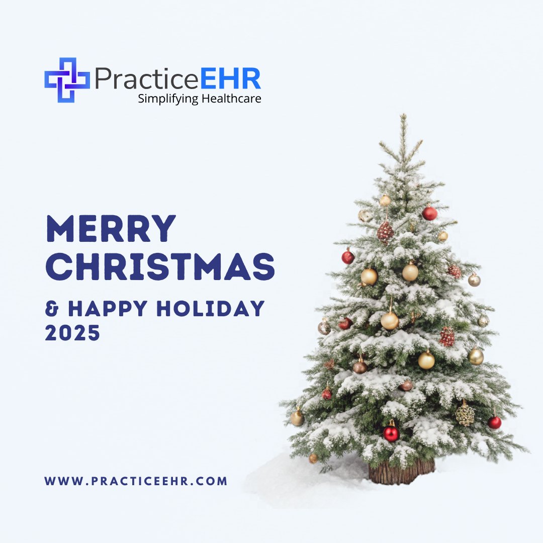 PracticeEHR's tweet photo. To the healthcare heroes who never stop: Thank you. 🩺

While the world slows down, we know your work continues. We're honored to support your practice and hope this season brings you much-needed rest and time with loved ones.

Wishing you a peaceful and happy holiday season! ✨ #HealthcareHeroes #PracticeEHR