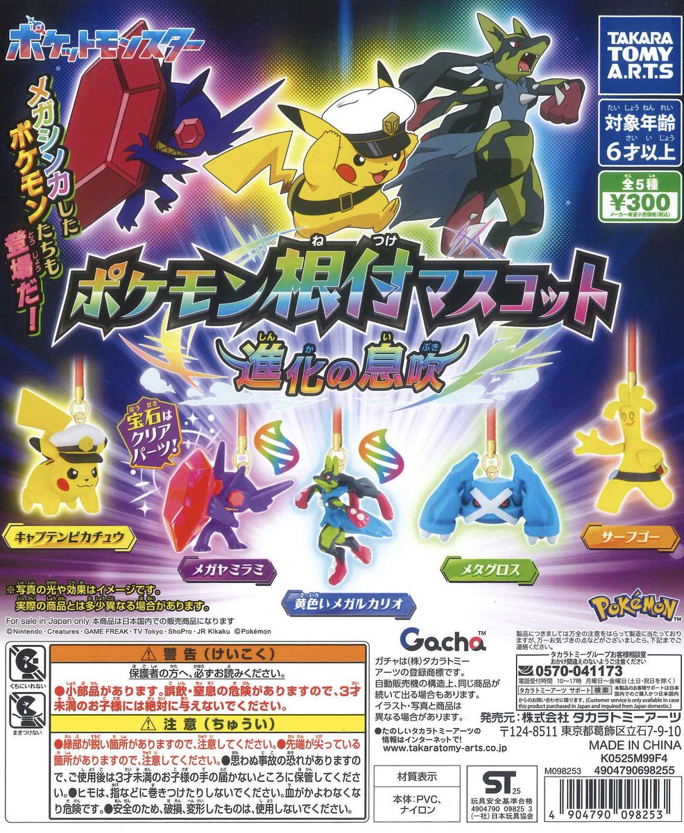 🥝新商品入荷しました🥝 📌 ポケモン根付マスコット 進化の息吹