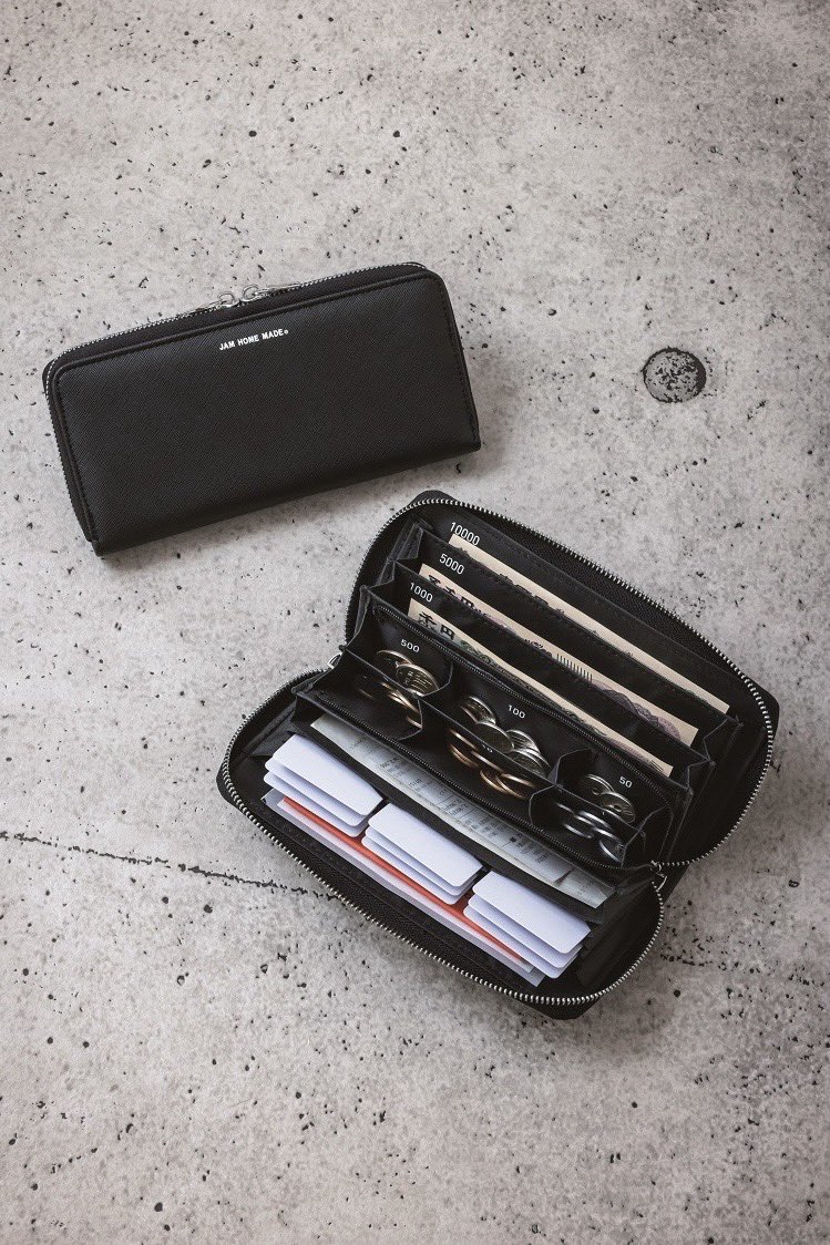 JAM HOME MADE #ジャムホームメイド から、 財布の中身をすべて仕分け