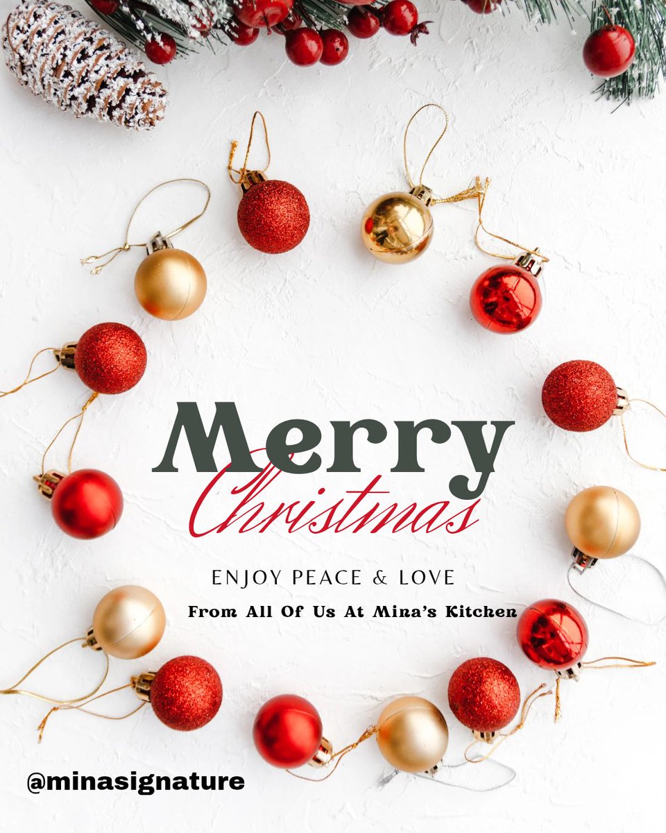 Minasignature's tweet photo. This Christmas, we pause, not because the fire has gone out, but because gratitude deserves stillness.
To every customer who chose Mina’s Kitchen,
To every fan who shared a post, placed an order, spoke our name, or believed in our craft. https://t.co/ZgELTFmMEI