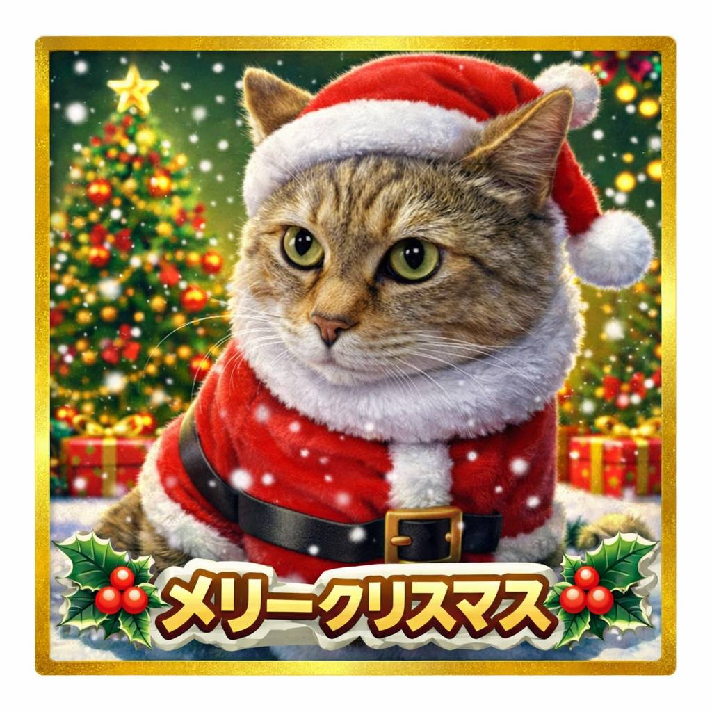 お久しぶりです🥹😺
皆様🩷
🎄Merry　Christmas🎄

久々の珀😺