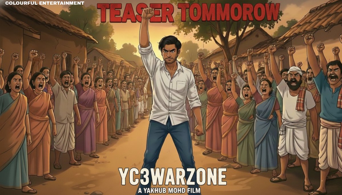 The struggle for justice begins tomorrow 🔥 
#YC3TitleTeaser <a href="/colourful_Ent/">Colourful Entertainment</a>