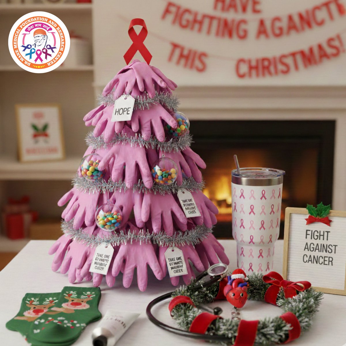 Not just a Christmas tree, this is a tree of Hope. 🎗️

At Dr. Mane Medical Foundation &amp; Research Centre, we continue our mission of taking cancer awareness, screening, and care to those who need it the most.

This Christmas, we celebrate not just the season but the strength of