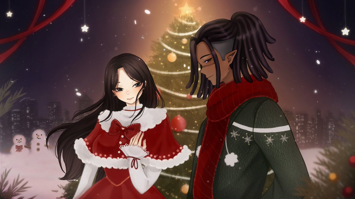 Yasuze_'s tweet image. Merry Christmas to those who celebrate it and happy holidays to those who are taking the day to themselves I hope you all have fun 🖤

🎨@KumoKaiStudio ✨