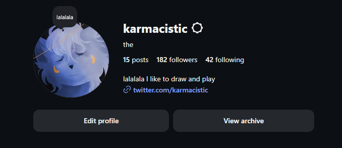 karmacistic's tweet photo. I'm not moving off this website (I WAS HERE BEFORE HIM) and I'm definitely not moving to fucking bluesky of all places, but anyways here's my insta and tumblr in case shit hits the fan for real this time 🫩 istg this is the fifth time something like this has happened https://t.co/n0l110mwpl