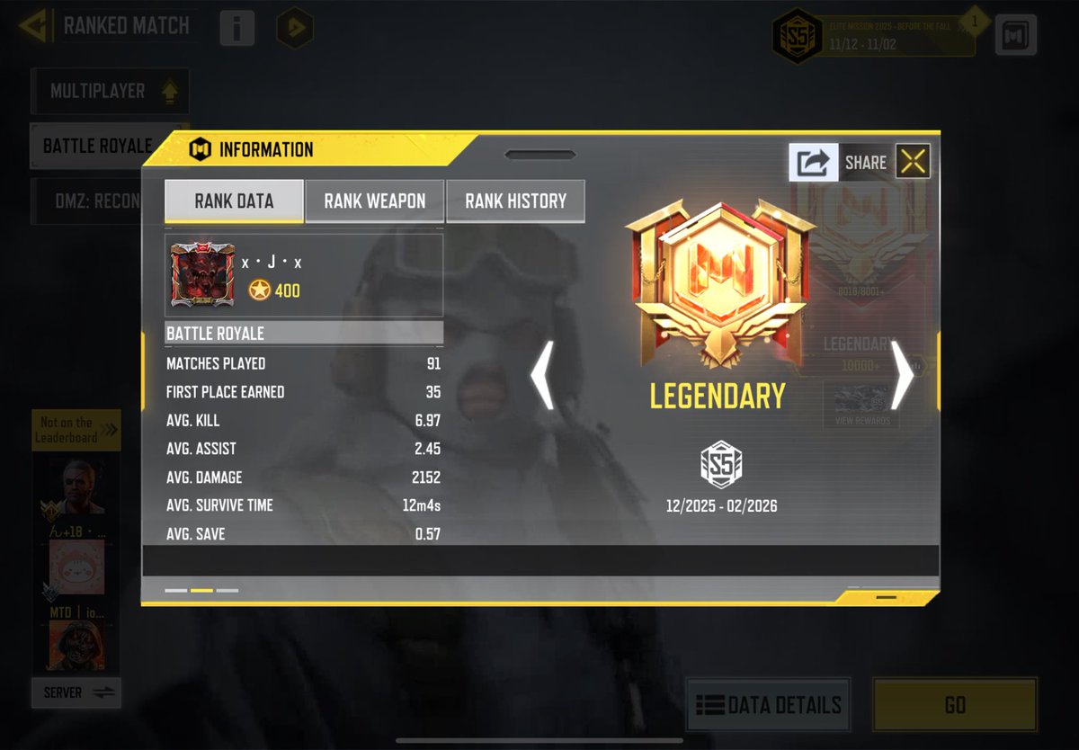 Finally reached leggy in BR, now comes the hard part…MP