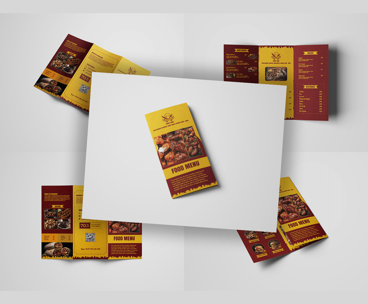 TasfiaJ48088's tweet photo. Eye-catching &amp; professional A4 Tri-Fold Food Menu 🍴
Designed to make your restaurant branding stand out!
Let’s design your next menu with style &amp; creativity ✨
#FoodMenuDesign #BrochureDesign #TriFoldMenu #RestaurantBranding #GraphicDesign #CreativeDesign https://t.co/6zxoT8wBWy