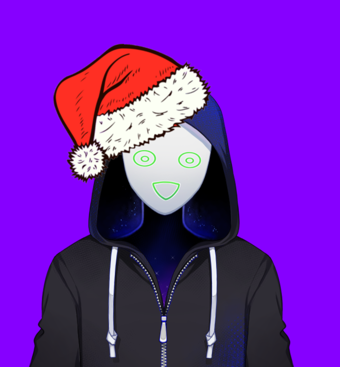 NebulaTWanderer's tweet photo. Merry Christmas! I have been WAAAAAAAY too inconsistent... again... sorry... I'mma beat Simon in Expedition 33 next time, I promise.  And then more games to play! IDK what next tho. #MerryChristmas #Vtubers https://t.co/yaeKVaFjab