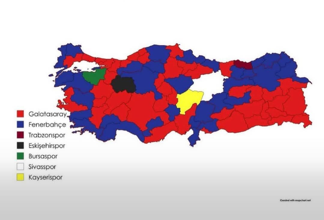 📊 “Tuttuğunuz 1. takım kim?” anketinde sadece 5 şehir, kendi takımını ilk sıraya koydu

• Bursaspor
• Eskişehirspor
• Trabzonspor
• Kayserispor
• Sivasspor