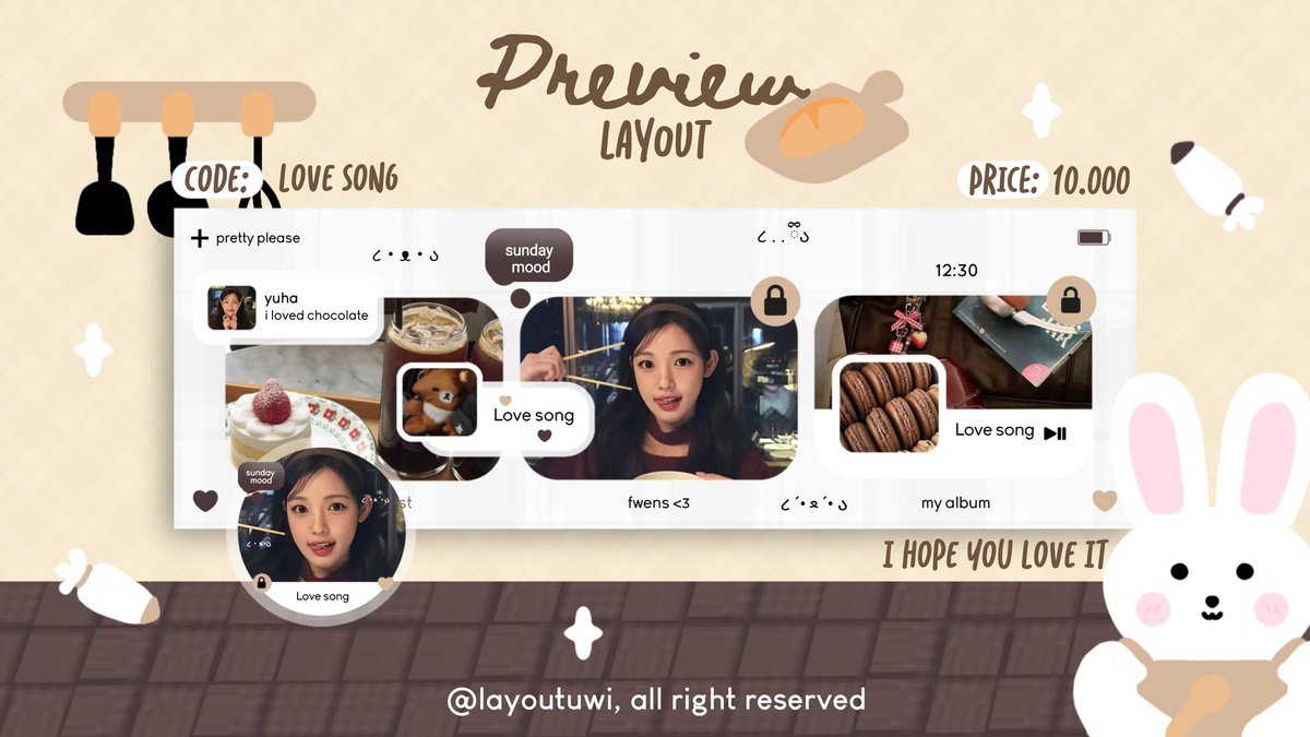 layoutuwi's tweet image. help repost? thanks!

halo, aku bawa layout ready stock yuha terbaru free retext, yg bisa di take di dm-ku sekarang juga. Yuk jajan🤎🩷 #zonauang