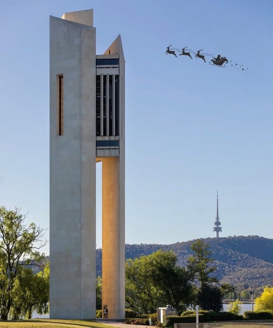 Merry Christmas Canberra. The festivities make you even more beautiful  🥰🎊🍻@actgovernment @ACTPolicing @canberratimes #MerryChristmas #Christmas  #Christmas2025 #Australia, image size:899x1080