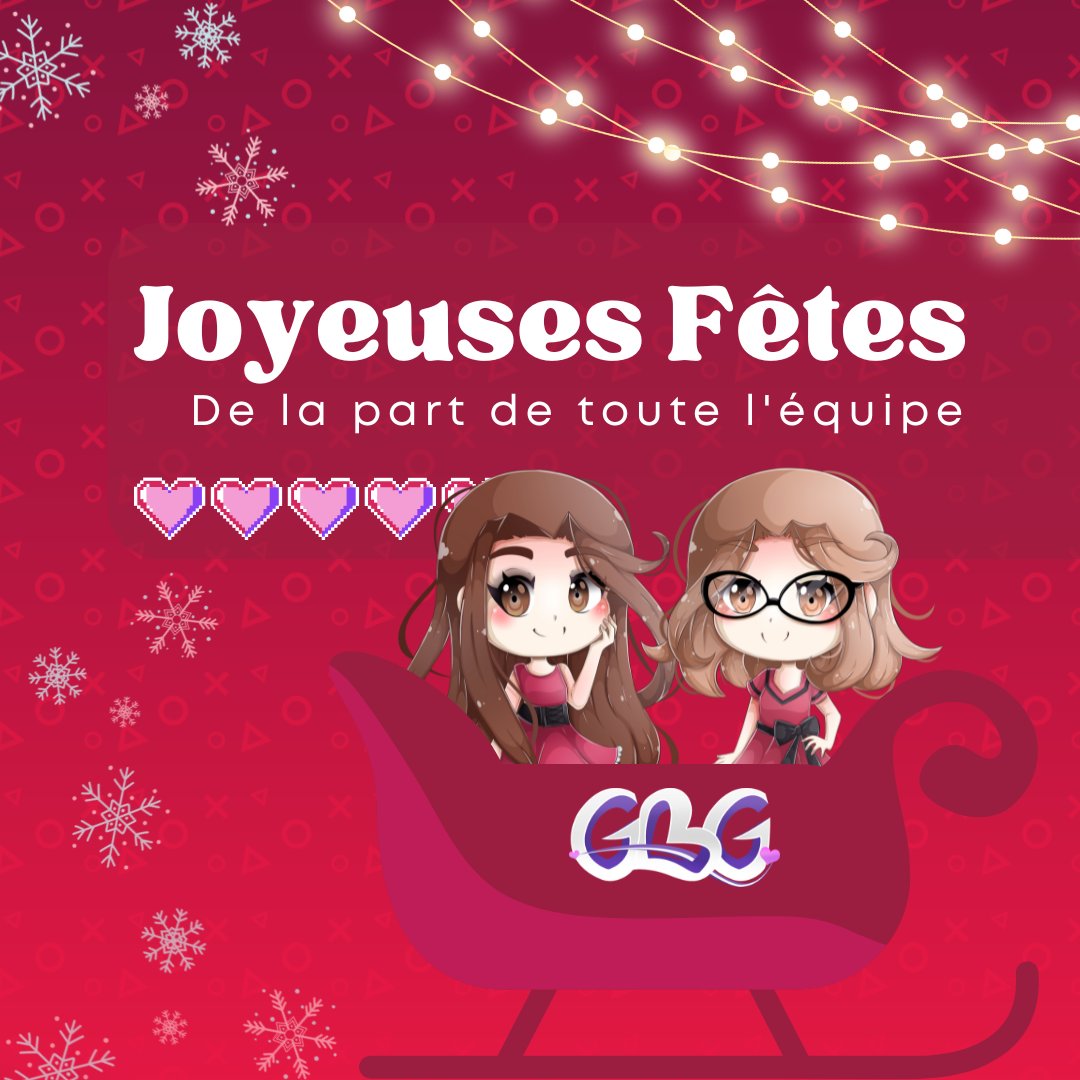 GeeksByGirls's tweet photo. Joyeux Noël à tous ! 🎁
On vous souhaite une journée pleine de chill, de câlins, de chocolats &amp; de surprises #geek sous le sapin 🎄
Que ce soit jeux, mangas ou autres, profitez à fond de ce moment tout doux 🥰

❤ #JoyeuxNoel #JoyeuxNoel2025 #JoyeusesFetes #Noel #Noel2025 #GBG https://t.co/vX8IaCqsBN