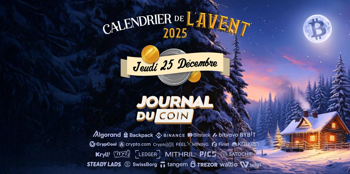 🎅🏽 CALENDRIER DE L’AVENT - JOUR DE NOEL🎅

Pour ce dernier jour de notre calendrier de l'avent 2025, nos partenaires se sont réunis pour vous offrir plus de 1000€ de cadeaux à partager ! 😍

Pour participer :
1️⃣ Follow <a href="/LeJournalDuCoin/">Journal du Coin</a> et le compte des partenaires ci-dessous
2️⃣