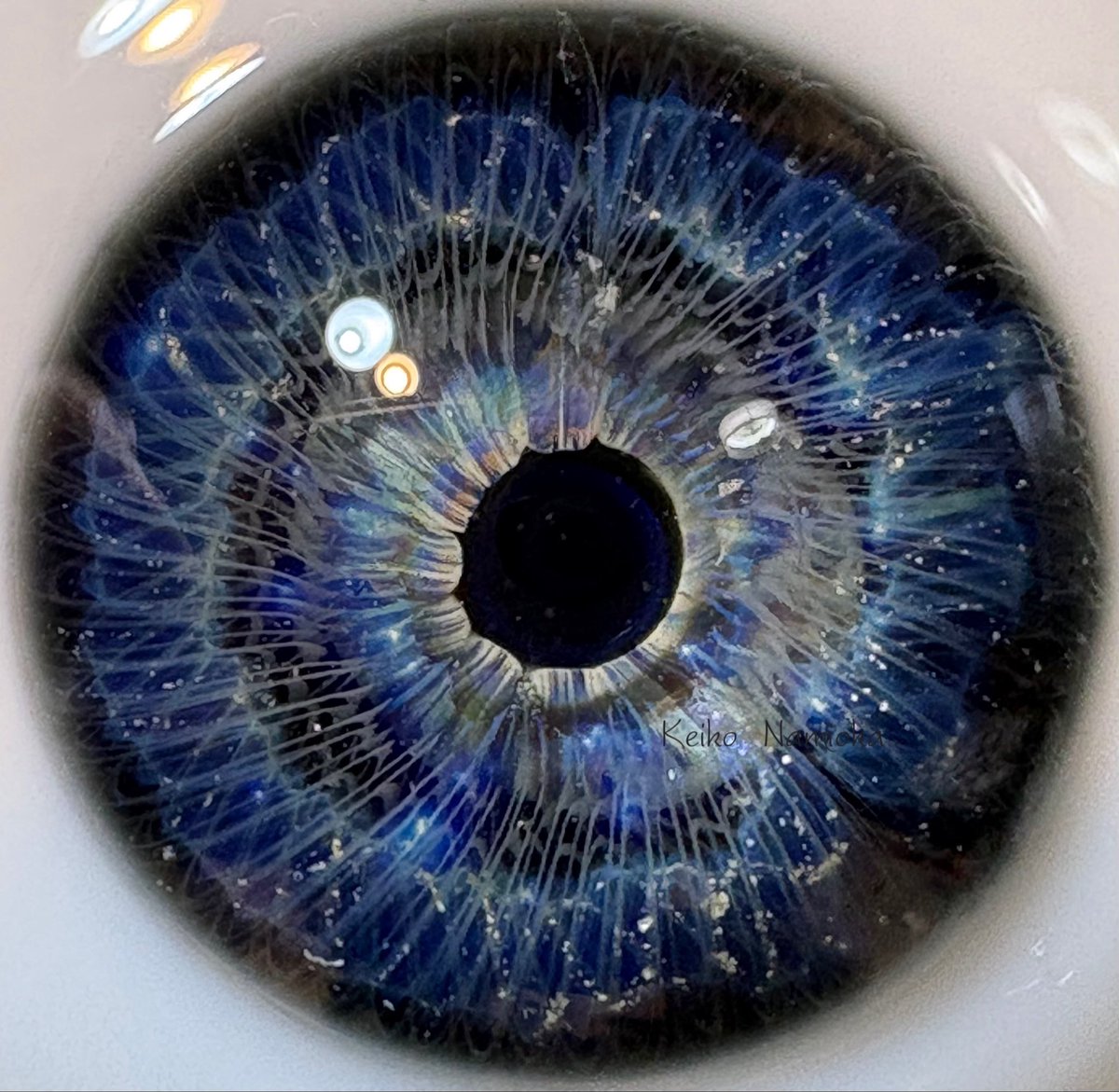 本日のお目々ちゃん💖 #銀曜変リアルアイ #glasseye #グラスアイ #波岡恵子