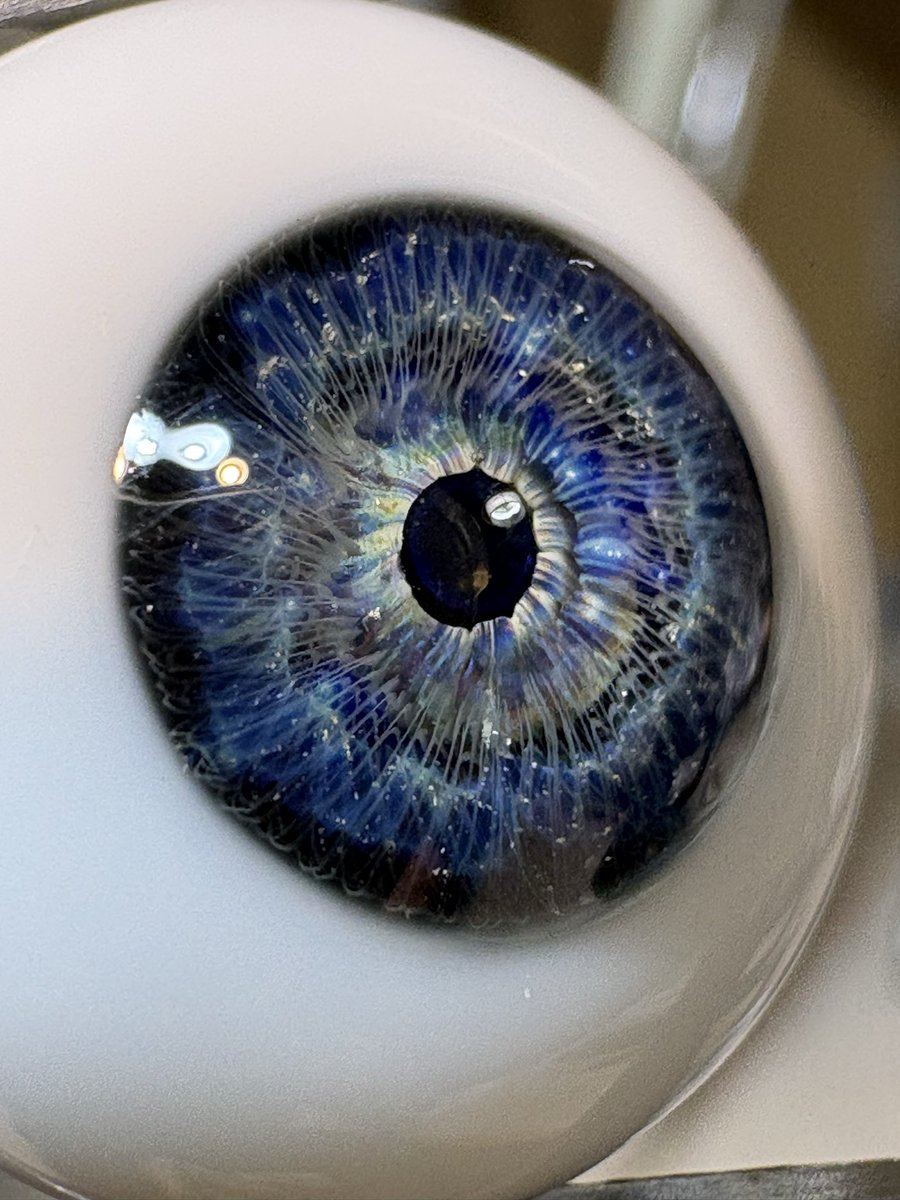 本日のお目々ちゃん💖 #銀曜変リアルアイ #glasseye #グラスアイ #波岡恵子