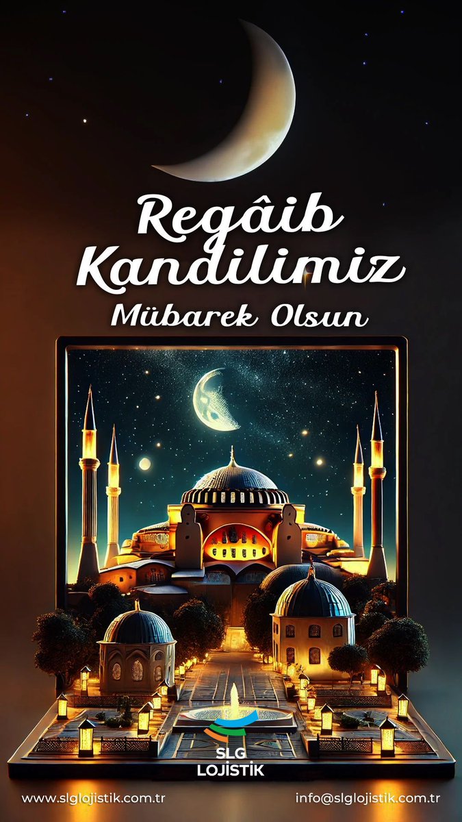 Manevi kapıların aralandığı bu mübarek Regaip Kandili’nin, gönüllerimize huzur ve bereket getirmesini temenni ederiz.
SLG Lojistik olarak hayırlı kandiller dileriz.

#RegaipKandili #KandilMesajı #HayırlıKandiller #BirlikBeraberlik #SLGLojistik
.
slglojistik.com.tr