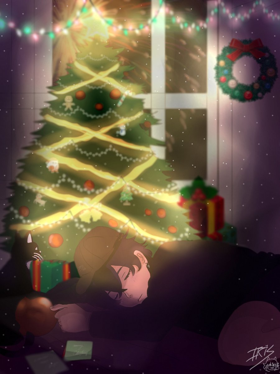 Iris_violet7's tweet photo. Shhhh....
Micha está viendo las luces 
Feliz navidad⛄⭐ #spreenfanart 
@SpreenDMC https://t.co/2YnkyIFV3K