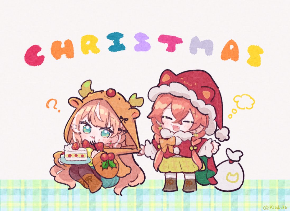 突発未計画クリスマスパーティ🎄
たのしみ🎄🧡💛
#絵画らしぃ　#獅子どろーいんぐ