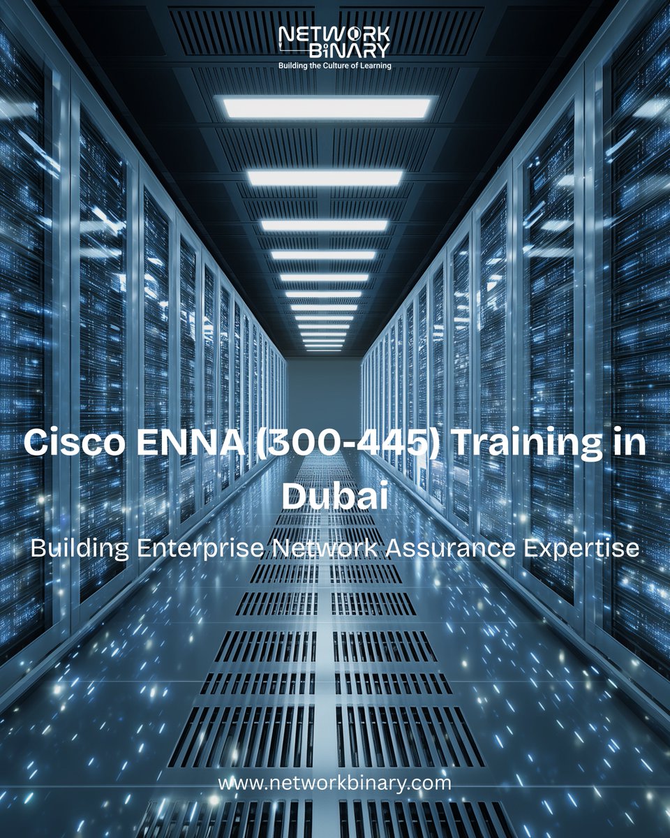 network_binary's tweet photo. Cisco ENNA (300-445) Training | Dubai
Build enterprise network assurance skills with Cisco-aligned training at Network Binary.
Real-world labs • Expert trainers • Career-focused learning
👉 Enroll now: https://t.co/Xlqj2I4nam
#CiscoENNA #CCNPEnterprise #CiscoTraining #Network https://t.co/QYqpbUixIP