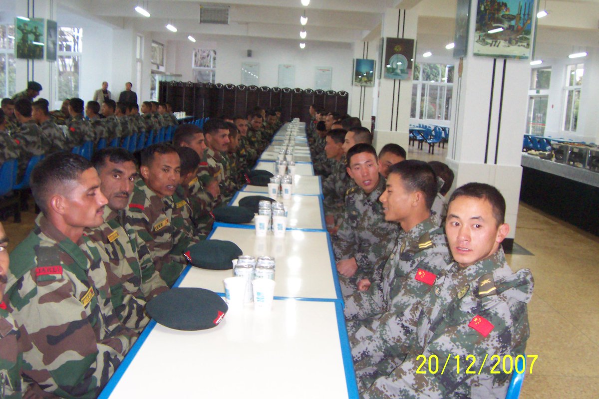 nitingokhale's tweet photo. 18 Years ago this week, first India-China Joint Exercise Hand-in-Hand was held in Kunming. Only half a dozen of us journos were accompanying India's military delegation for the nearly week-long interaction. Spot some familiar faces in the photos (I was NDTV's Security & Strategic Affairs Editor, for those who may wonder). We flew in an IAF Il-76 from Guwahati to Kunming and back via Myanmarese airspace. Gentler years on the surface but the trust evaporated in less than five years. Don't miss the irony: India-China naming their joint exercise an anti-terror practice
