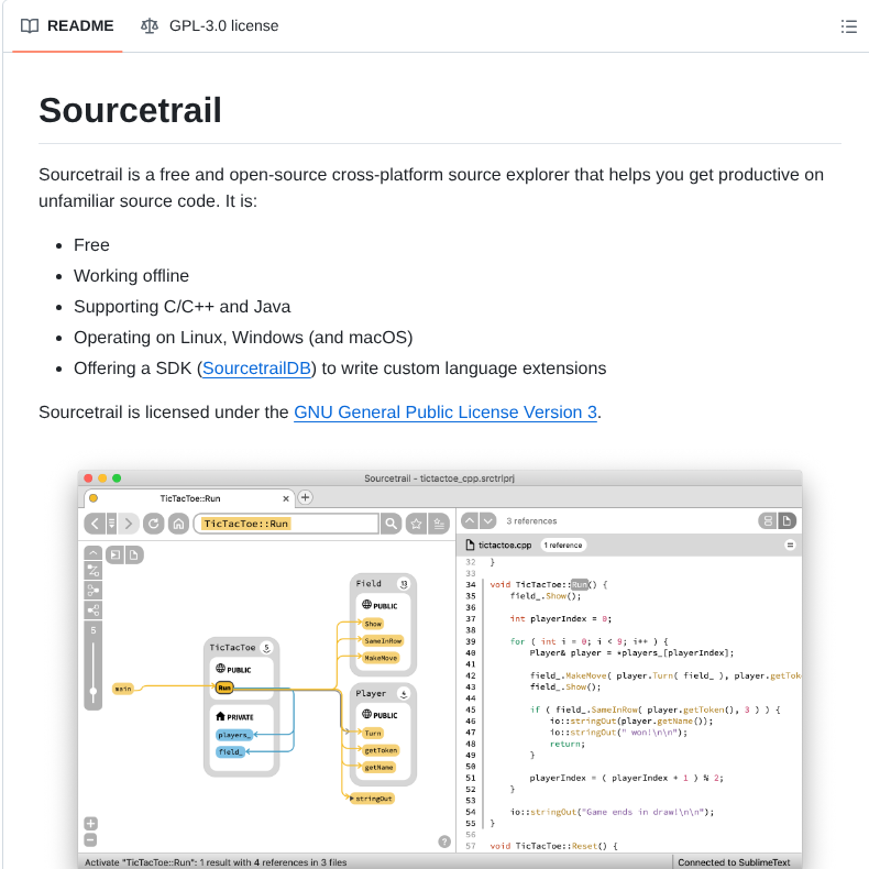 Source explorer for C/C++ and Java codebases

github.com/petermost/Sour…