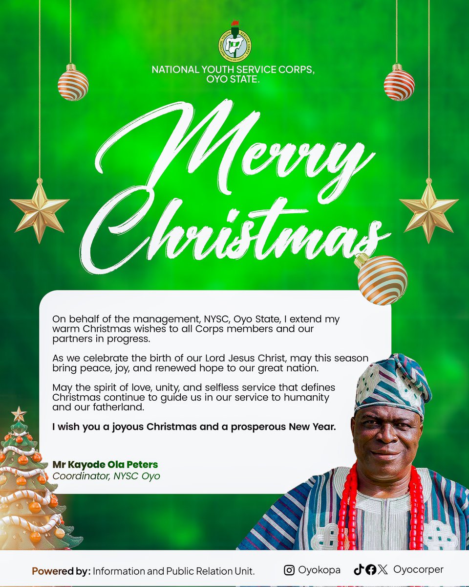 NYSC Oyo State tweet media