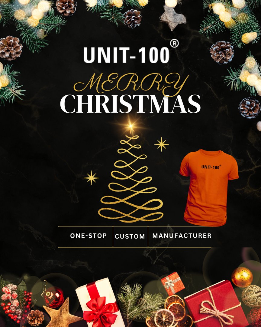 unit100garment's tweet image. Celebrate the Spirit of Christmas with UNIT-100 

This Christmas, light up your brand with our custom apparel solutions! 
As your one-stop manufacturing partner, we help create memorable gifts and branded wear that spread joy! 
#UNIT100 #MerryChristmas #CustomApparel  #Christmas